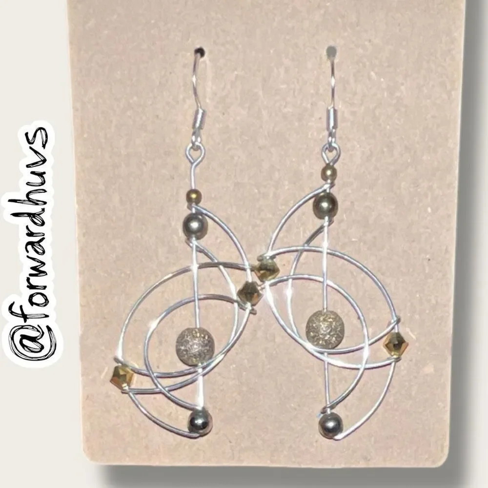 Bundle Sale 3 for $15 | Wire Loop Earrings – Silver-tone Fishhook